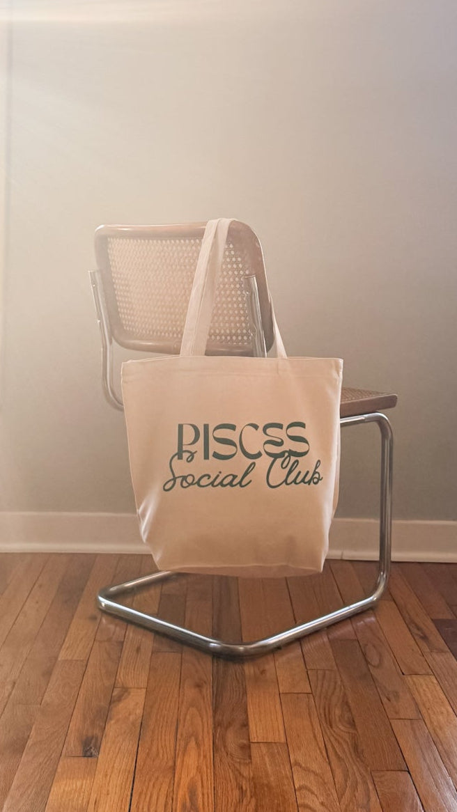 The Pisces Social Club Large Tote