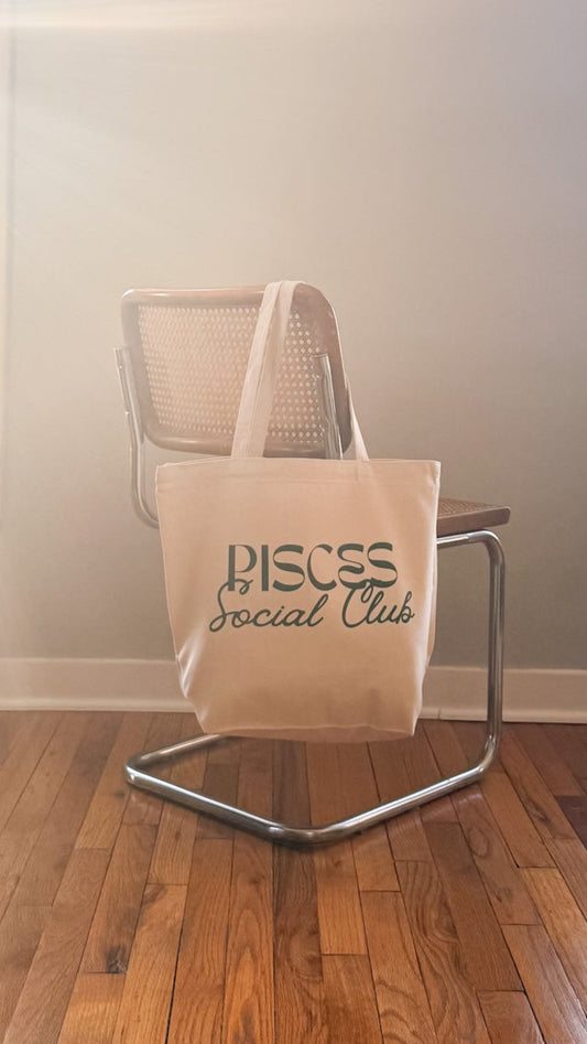 The Pisces Social Club Large Tote