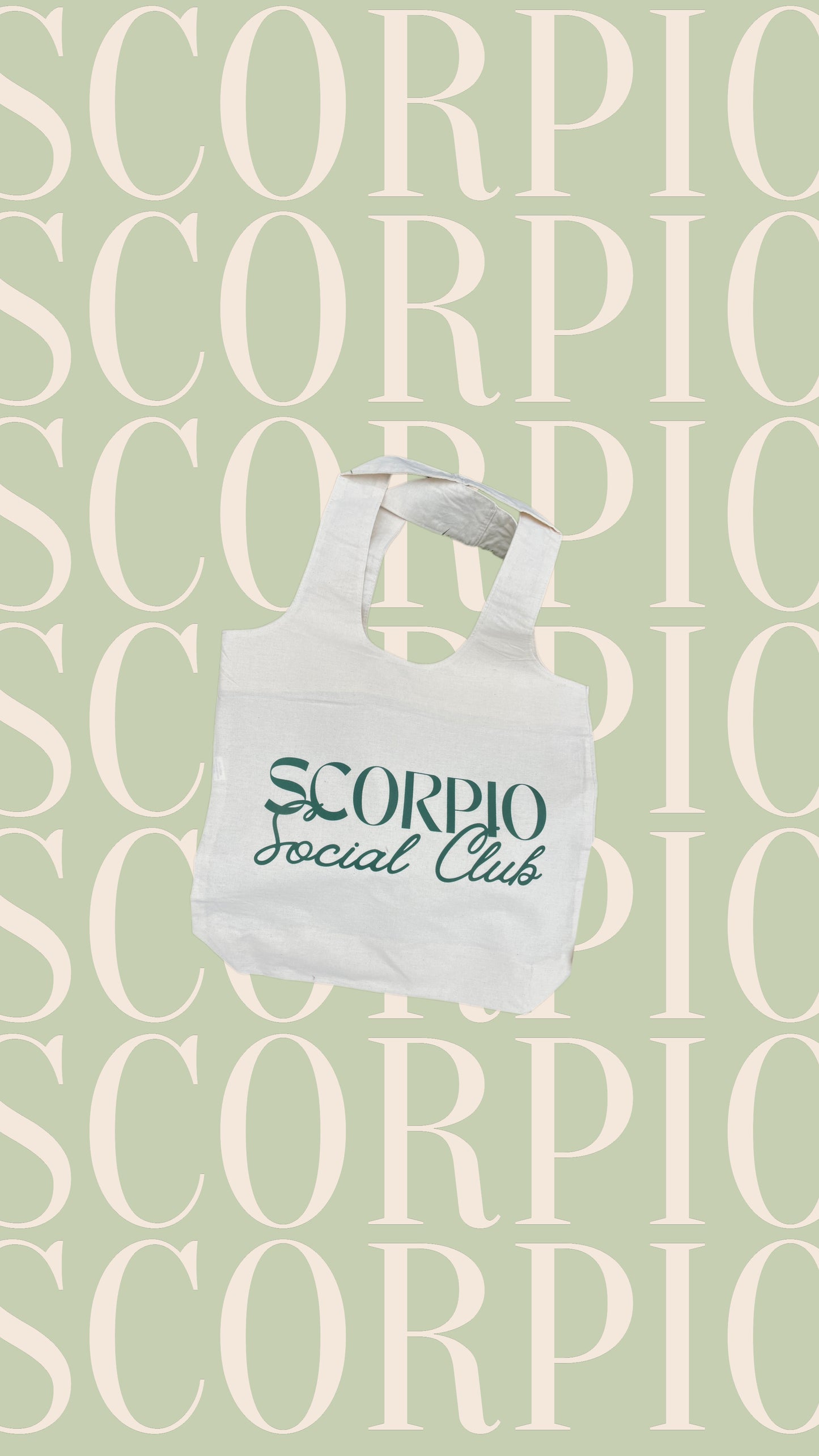 Scorpio Social Club Tote Bag